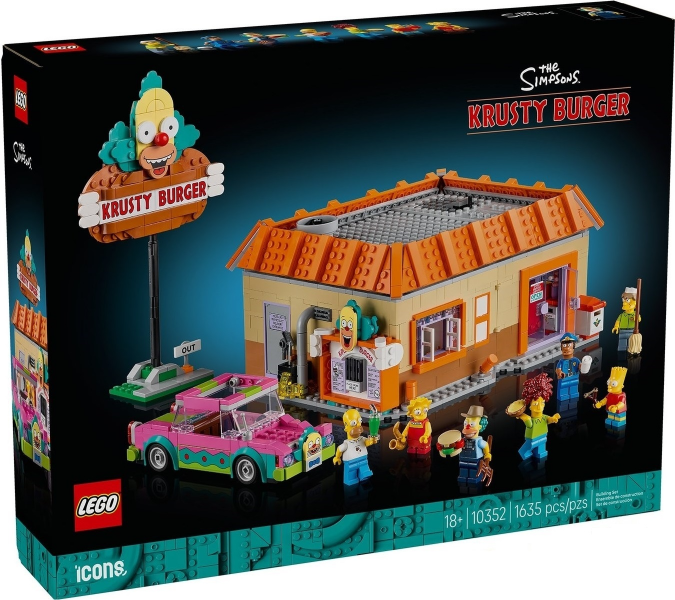 LEGO 10352 The Simpsons: Krusty Burger box