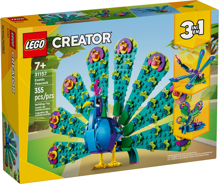 LEGO 31157 Exotic Peacock box