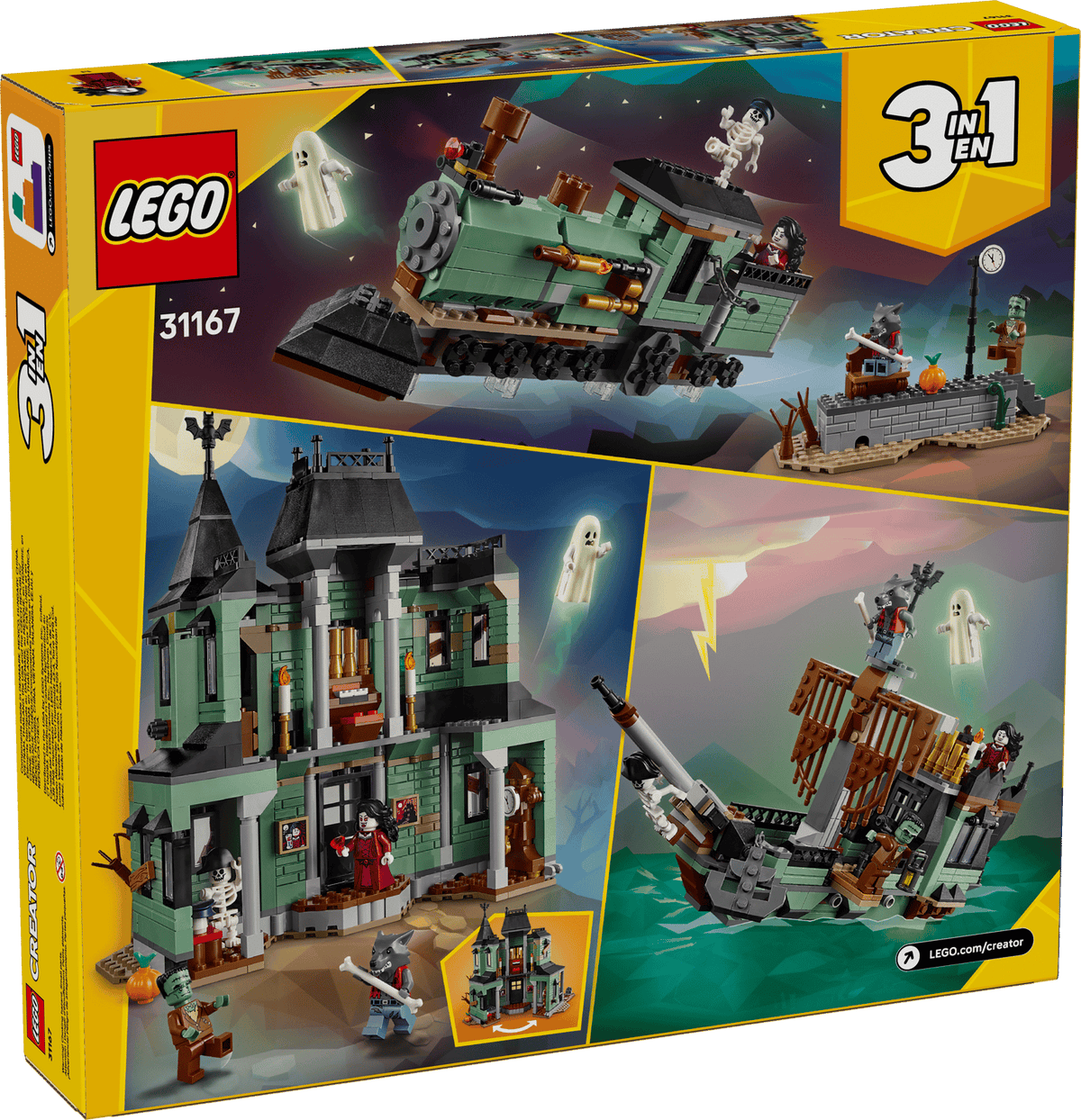 LEGO 31167 Haunted Mansion – box back