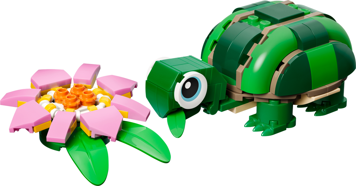 LEGO 31377 Turtle with a Water Lily Flower