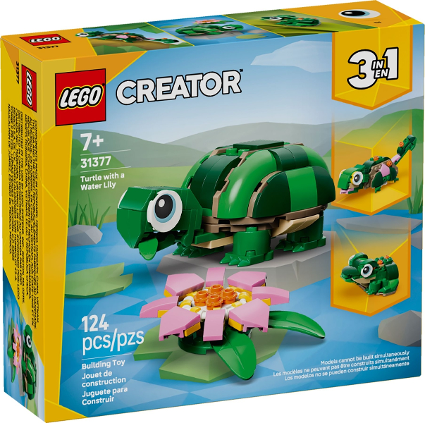 LEGO 31377 Turtle with a Water Lily Flower box