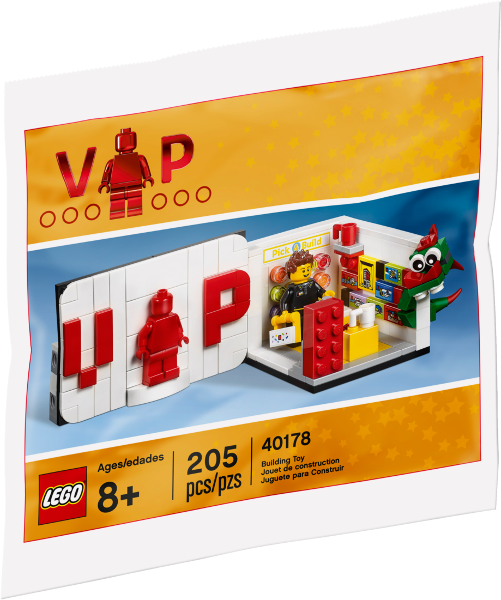 LEGO 40178 – Iconic VIP Set (Brick-Built Minifigure & Stand)