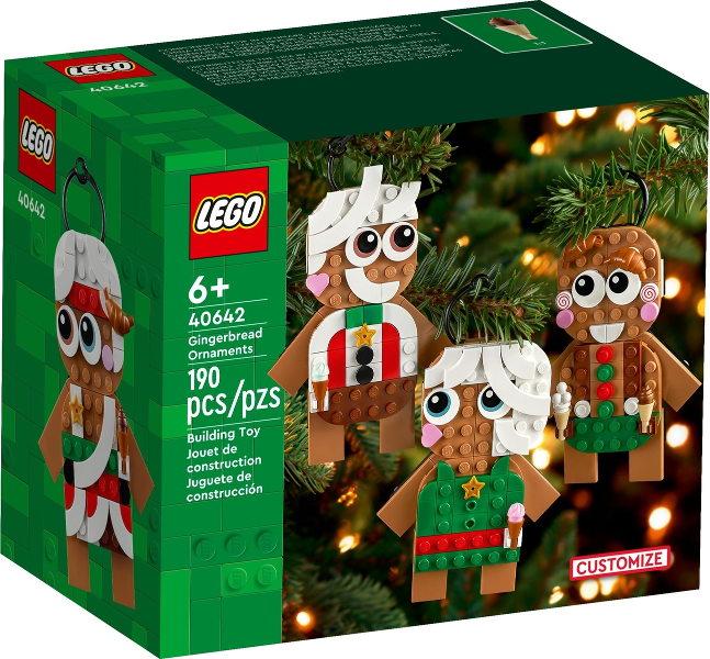 LEGO 40642 Gingerbread Ornaments box