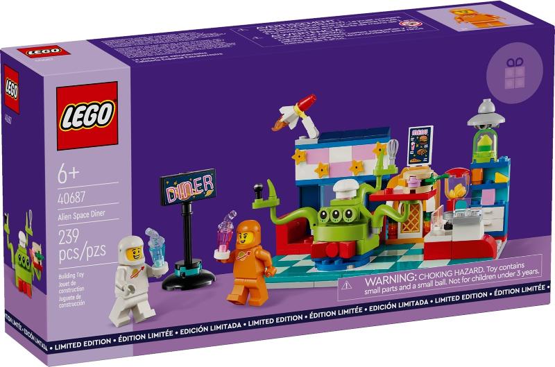 LEGO 40687 Alien Space Diner box
