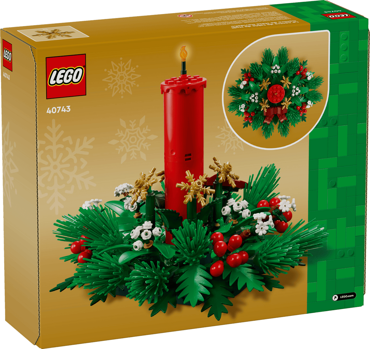 LEGO 40743 Christmas Table Decoration – box back