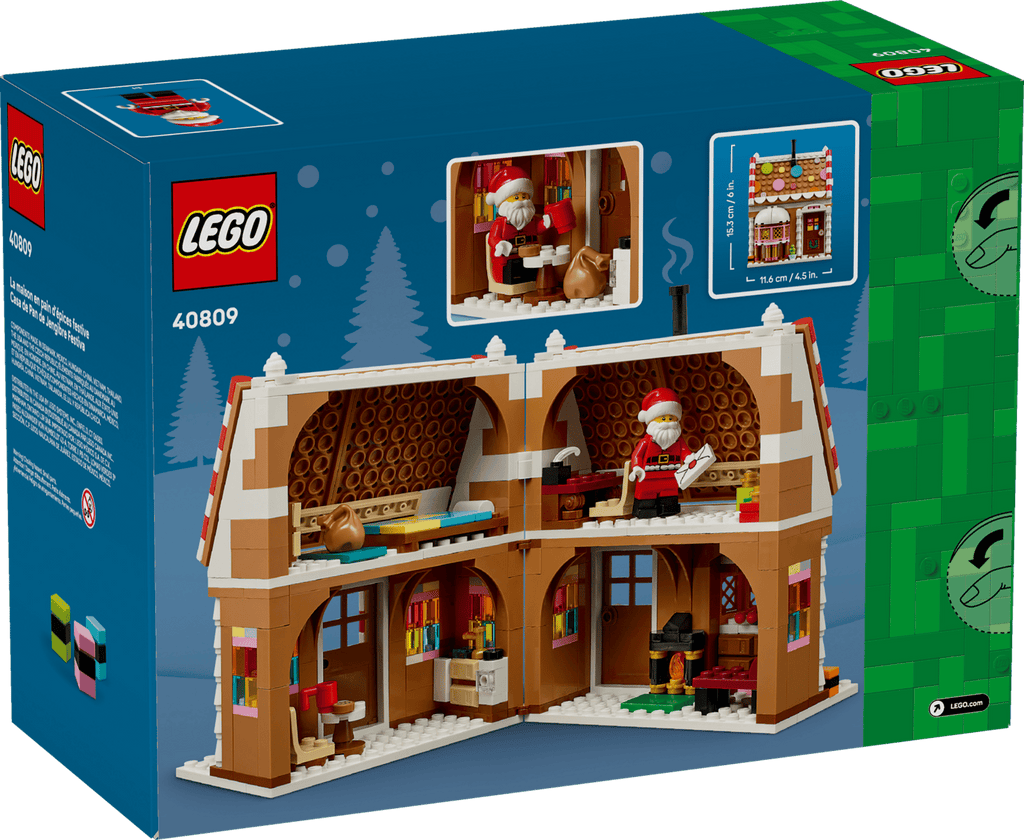 LEGO 40809 Festive Gingerbread House – box back