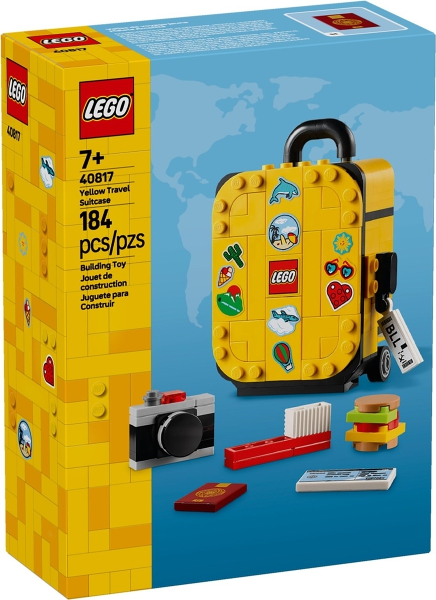 LEGO 40817 Yellow Travel Suitcase box