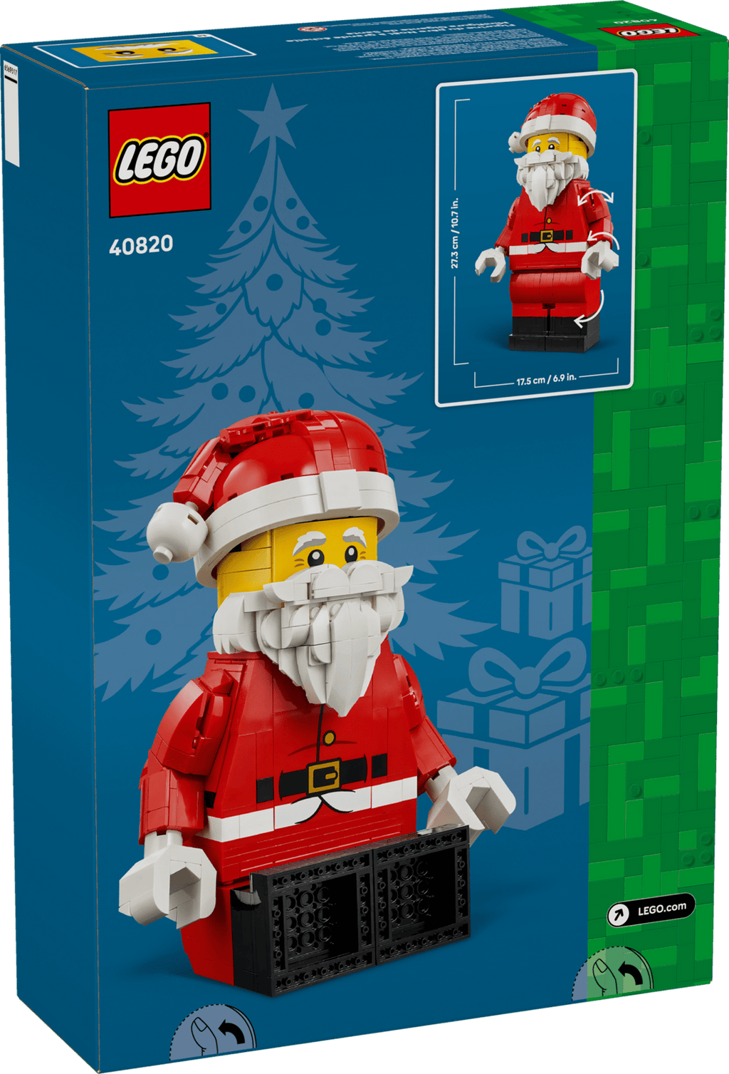 LEGO 40820 Up-Scaled Santa Minifigure – box back