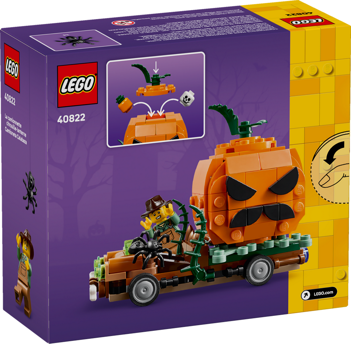 LEGO 40822 Jack-O'-Lantern Pickup Truck – box back