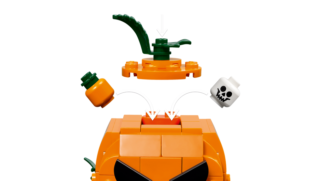 LEGO 40822 Jack-O'-Lantern Pickup Truck – detail