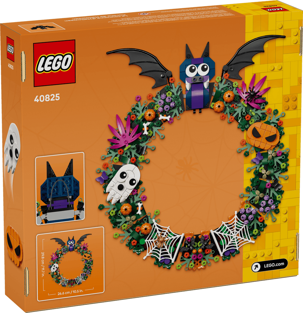 LEGO 40825 Halloween Wreath – box back
