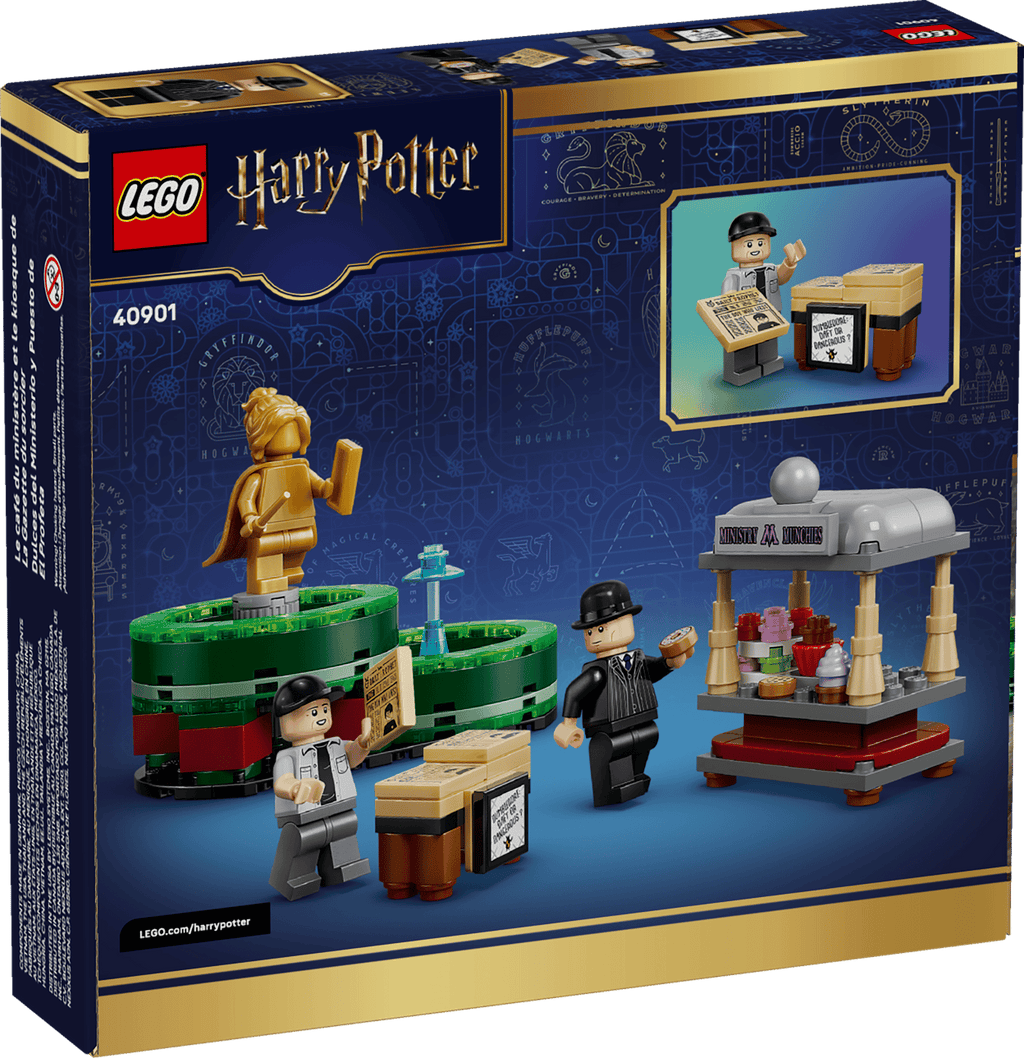 LEGO 40901 Ministry Munchies & The Daily Prophet Stands – box back