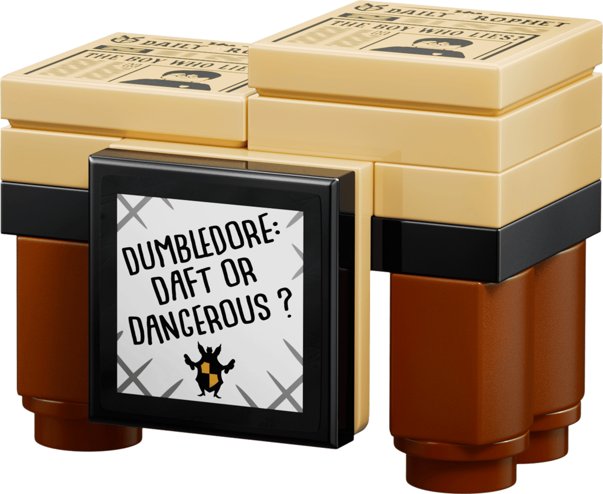 LEGO 40901 Ministry Munchies & The Daily Prophet Stands – detail
