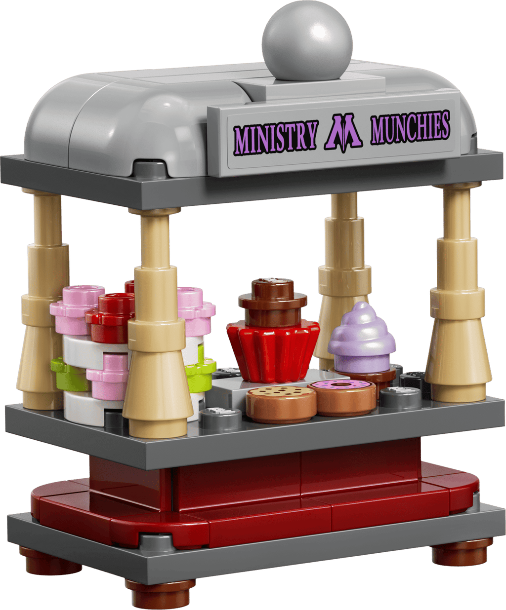 LEGO 40901 Ministry Munchies & The Daily Prophet Stands – detail