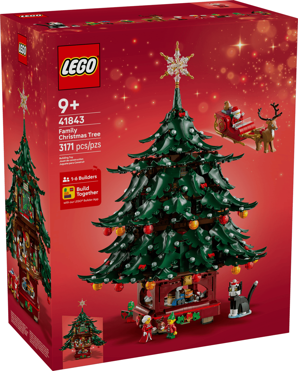 LEGO 41843 Family Christmas Tree – box front