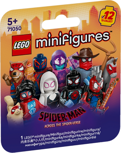 LEGO 71050 Spider-Man: Across the Spider-Verse Minifigures (1 Sealed Blind Pack) box