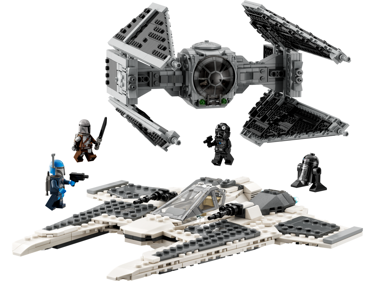 LEGO 75348 Mandalorian Fang Fighter vs. TIE Interceptor