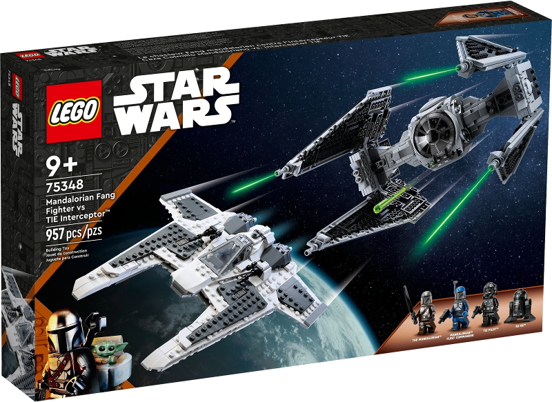 LEGO 75348 Mandalorian Fang Fighter vs. TIE Interceptor box