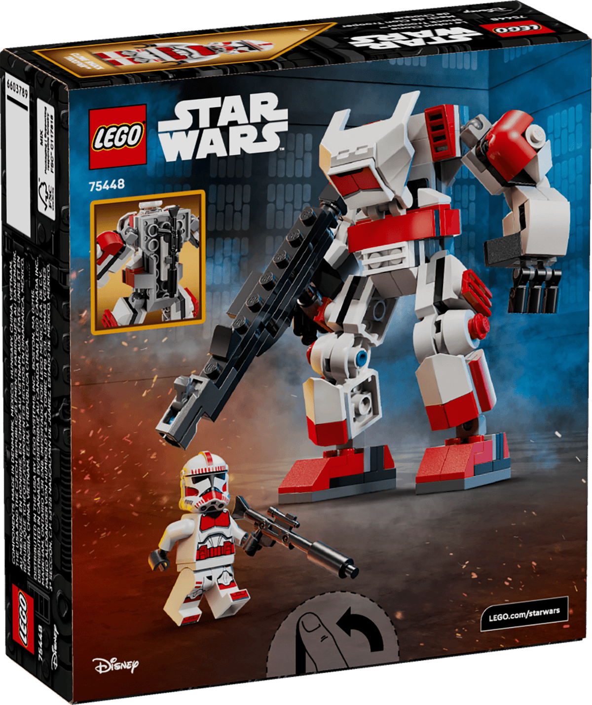 LEGO 75448 Clone Shock Trooper Mech – box back