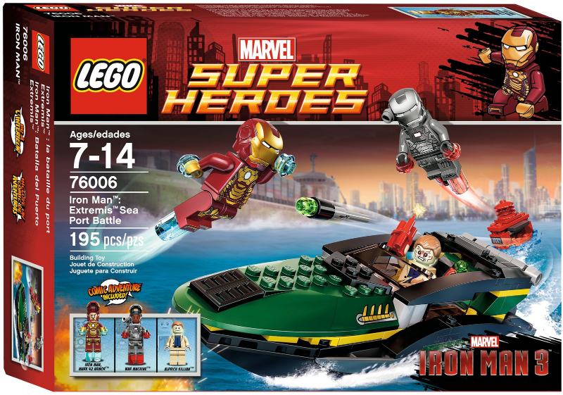 LEGO 76006 Iron Man Extremis Sea Port Battle box