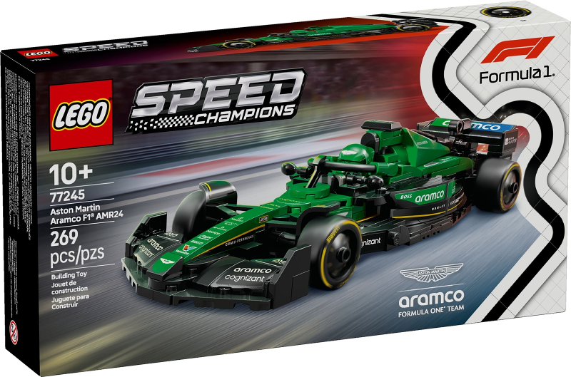 LEGO 77245 Aston Martin Aramco F1 AMR24 Race Car box