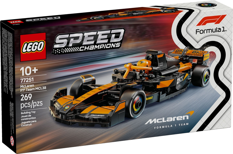 LEGO 77251 McLaren MCL38 F1 Team Race Car box