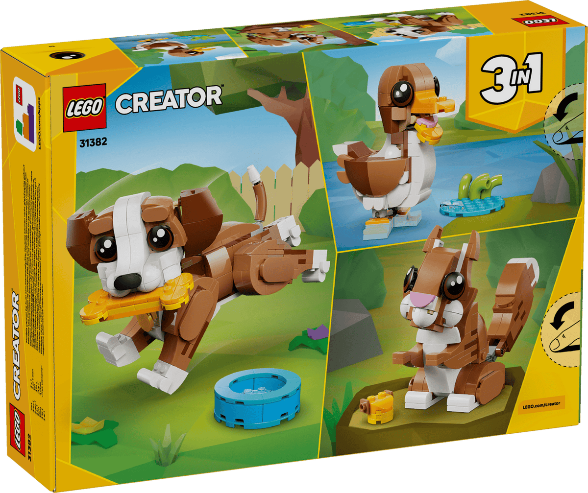 LEGO 31382 Playful Puppy – box back