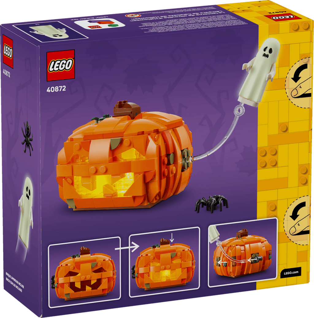 LEGO 40872 Halloween Pumpkin Lantern – box back