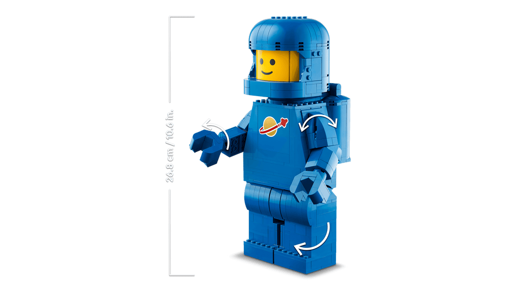 LEGO 40921 Up-Scaled Blue Astronaut Minifigure – detail