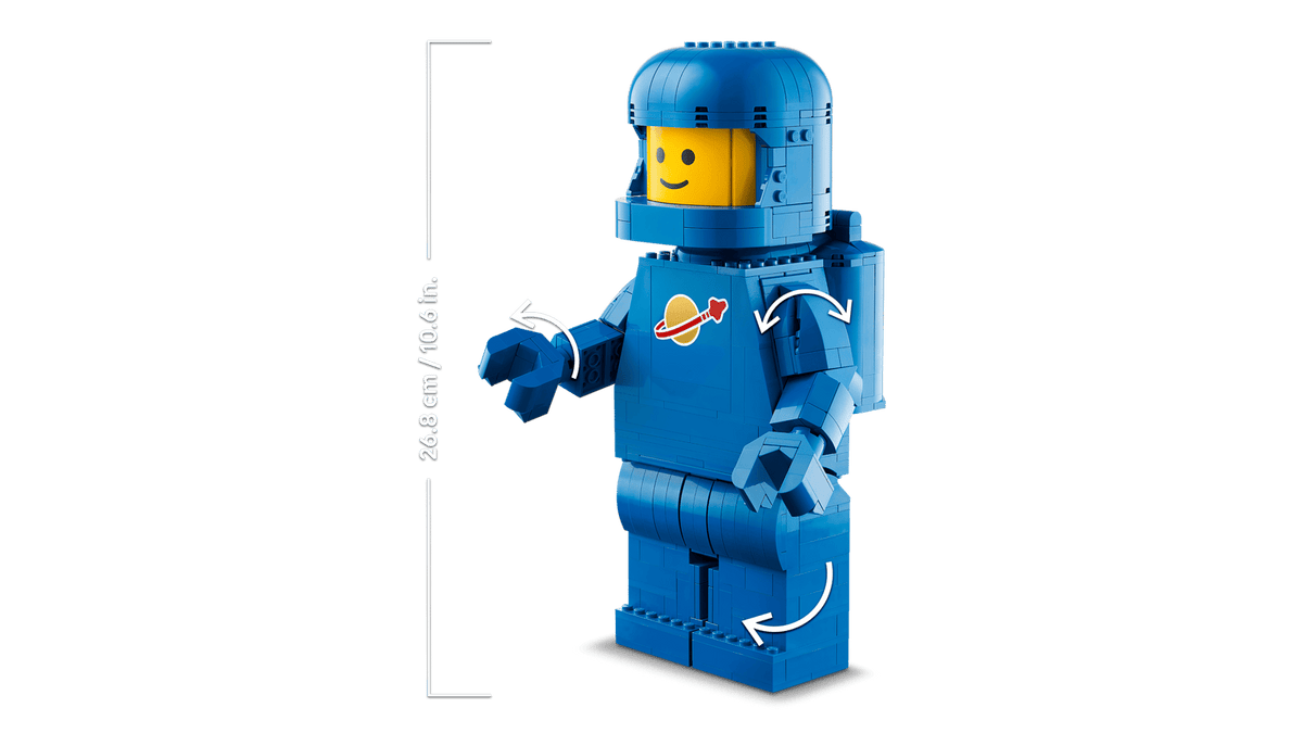 LEGO 40921 Up-Scaled Blue Astronaut Minifigure – detail