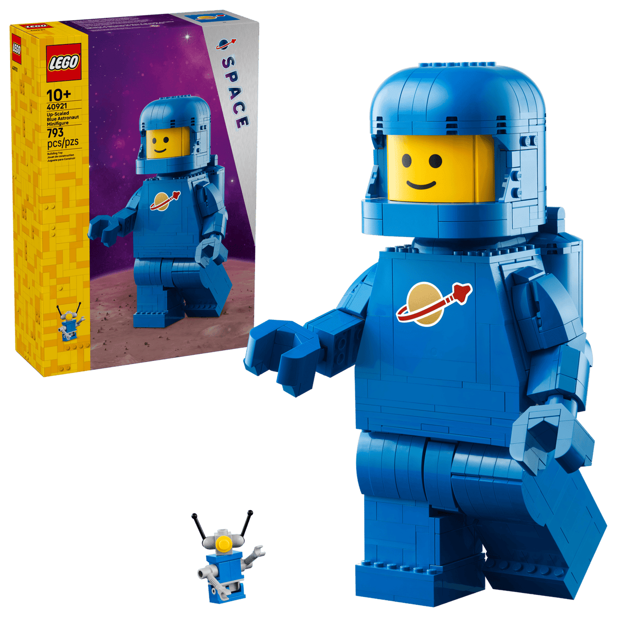 LEGO 40921 Up-Scaled Blue Astronaut Minifigure – box front