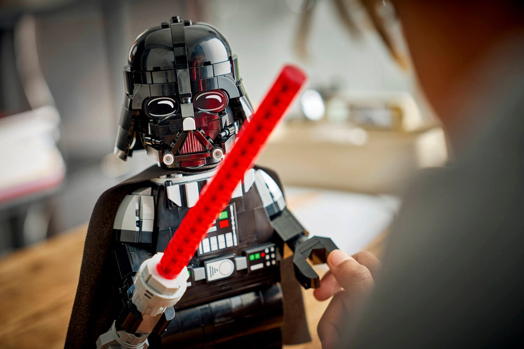 LEGO 75461 Up-Scaled Darth Vader Minifigure – on display