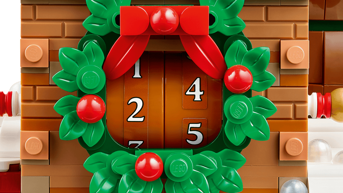 LEGO 40874 Santa's Holiday Countdown – detail