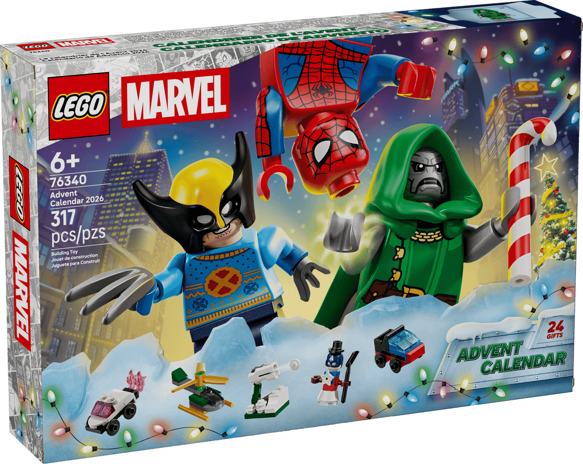 LEGO 76340 Marvel Advent Calendar 2026 – box front