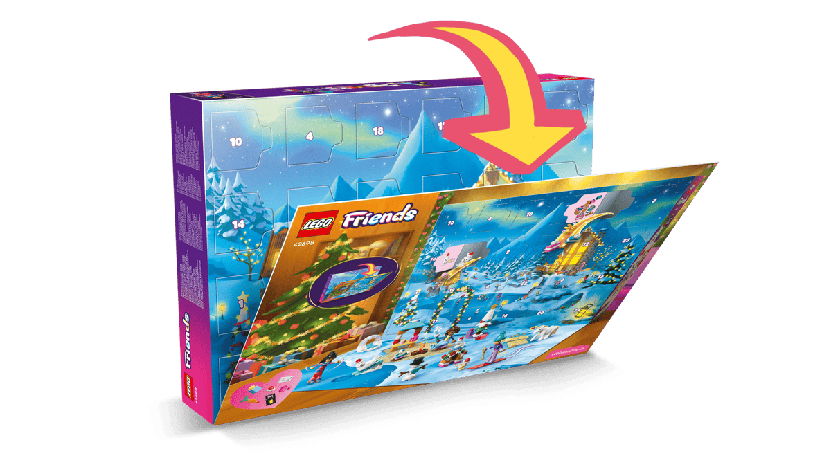 LEGO 42698 Friends Advent Calendar 2026 – detail