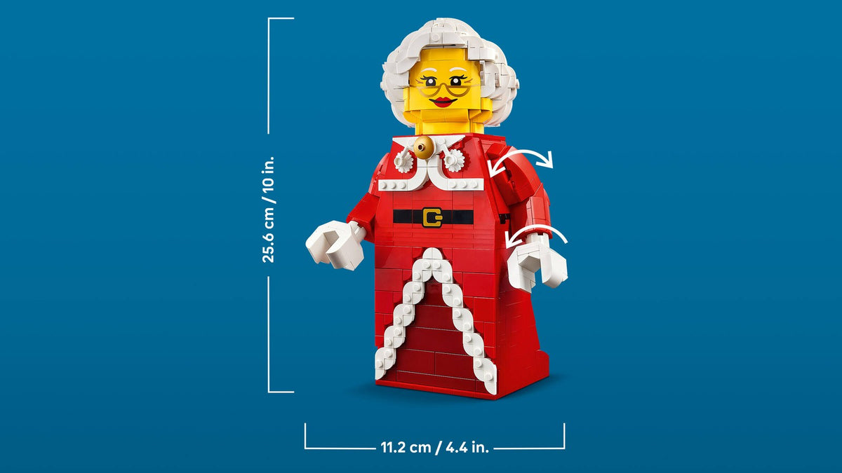 LEGO 40875 Up-Scaled Mrs. Claus Minifigure – detail